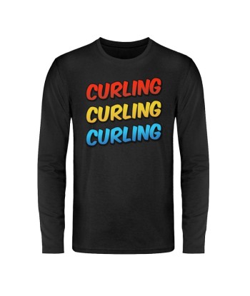 T-Shirt Manches longues "Curling Curling Curling"  - unisexe