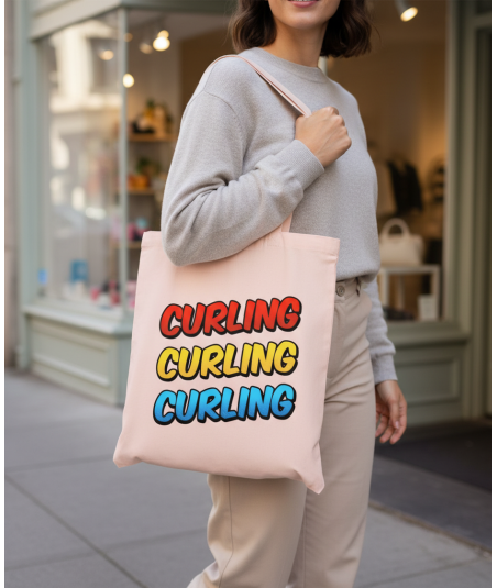 Tote Bag "Curling Curling Curling"