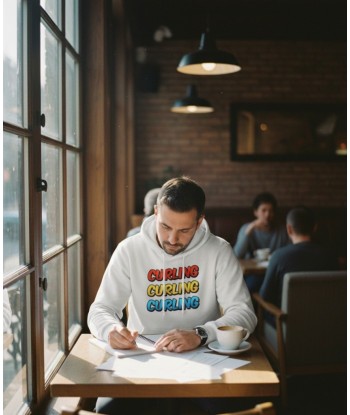 Sweat à capuche BIO Curling Curling Curling - unisexe